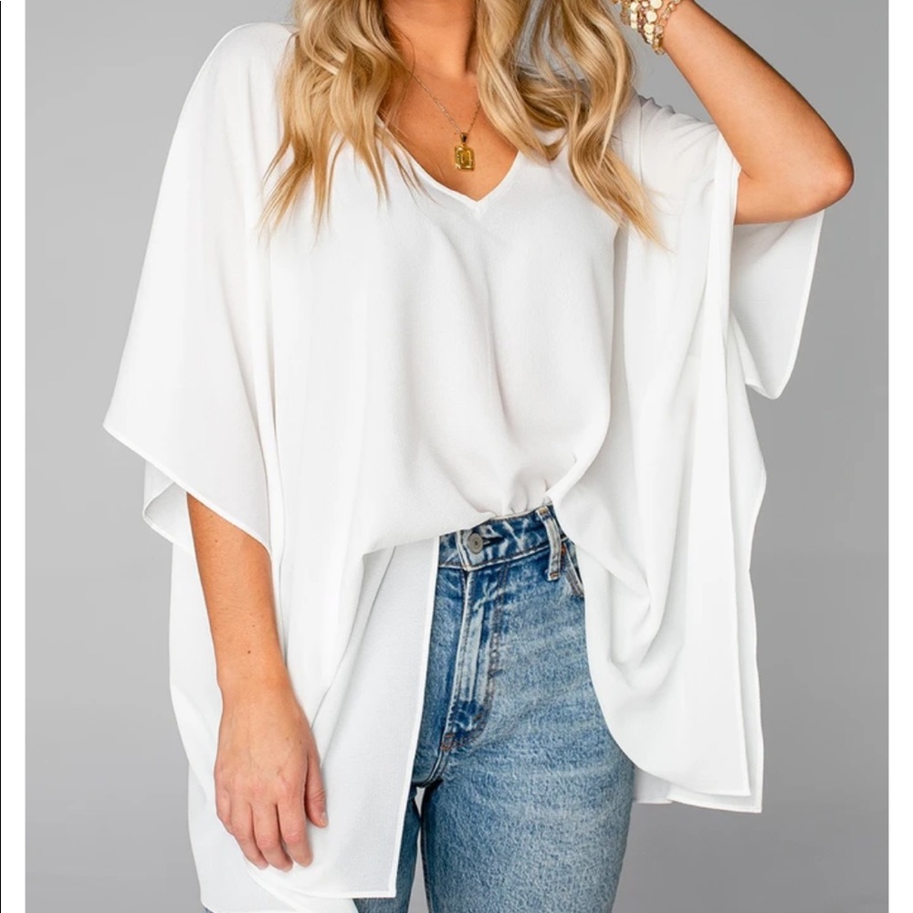 White tunic top